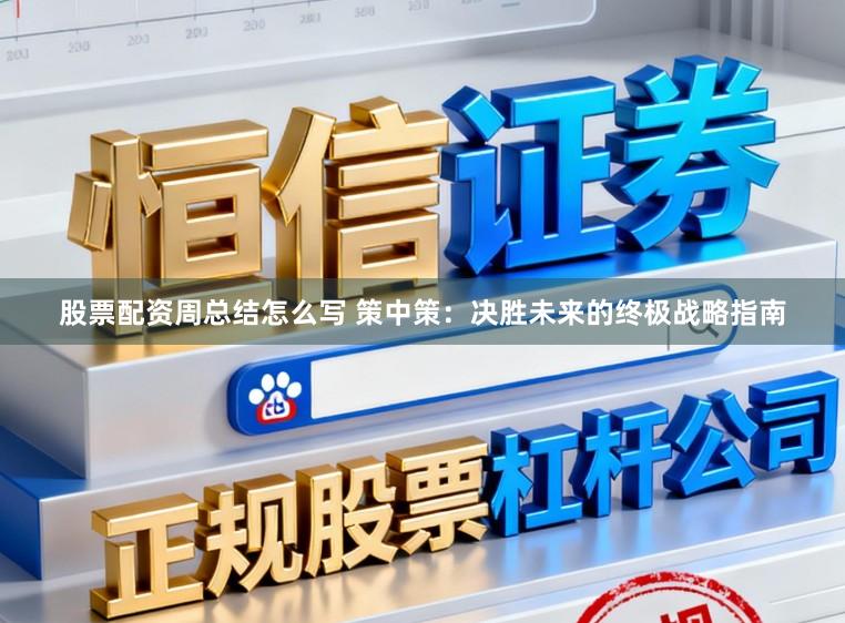 股票配资周总结怎么写 策中策：决胜未来的终极战略指南